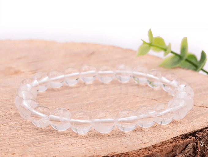 Bracelet boule Cristal de roche AA