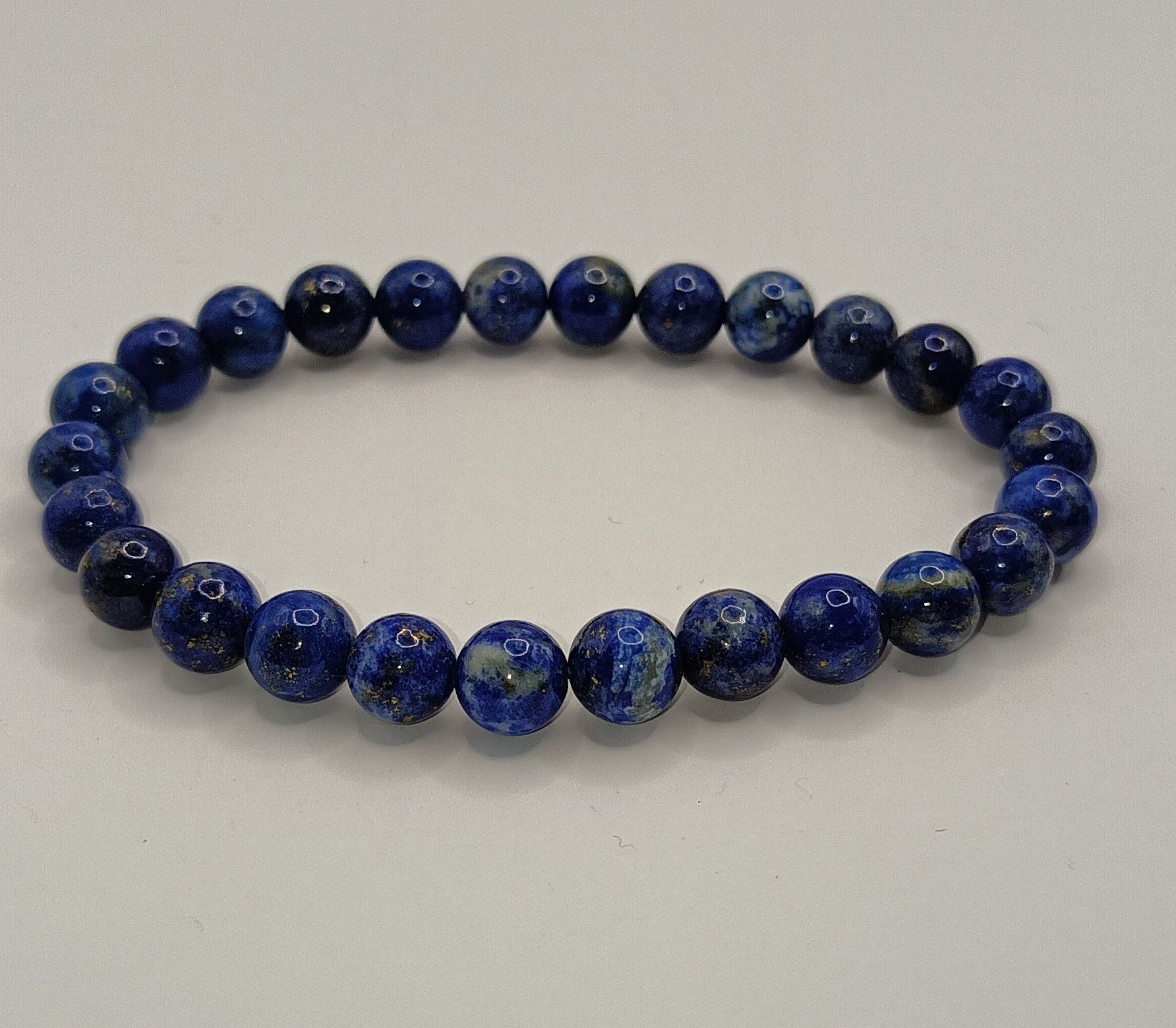 Bracelet boule 08mm lapis lazuli A (taille 2)