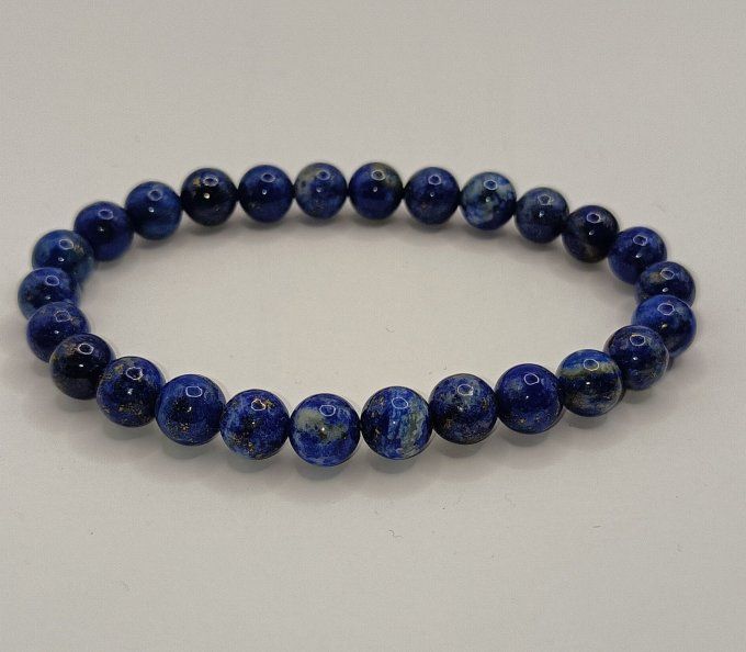 Bracelet boule  lapis lazuli A