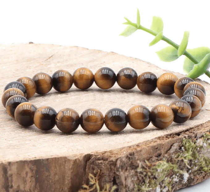 Bracelet en Œil de Tigre A 8 mm – Protection & Confiance