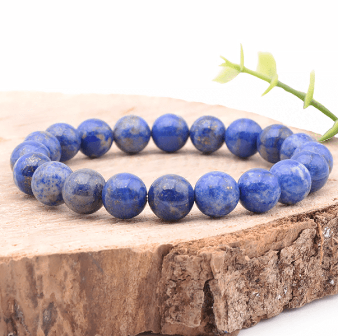 Bracelet boule 10mm lapis lazuli A