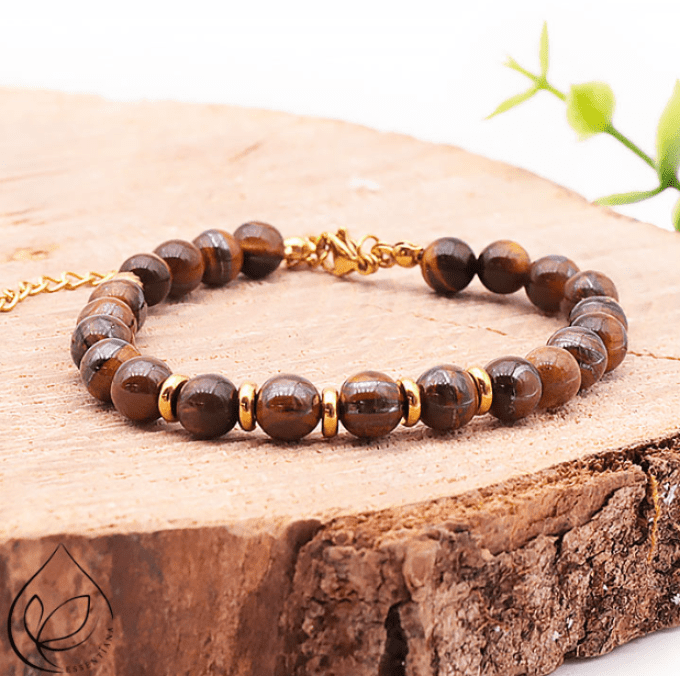 Bracelet Eira doré boule 06mm ( 1 pièce ) acier inoxydable 304