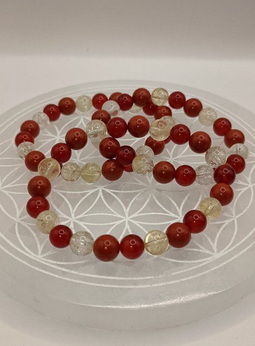 Bracelet Énergie & Vitalité boule de 8mm