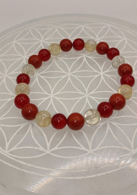 Bracelet Énergie & Vitalité boule de 8mm