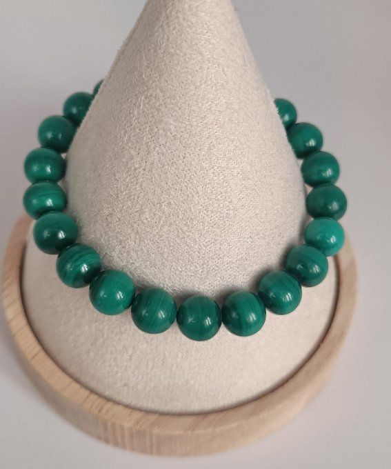 Bracelet Malachite claire AA