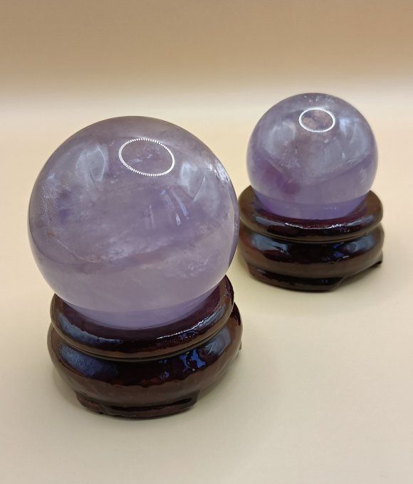 Sphère améthyste lavande Brésil AA+ 50 à 60mm