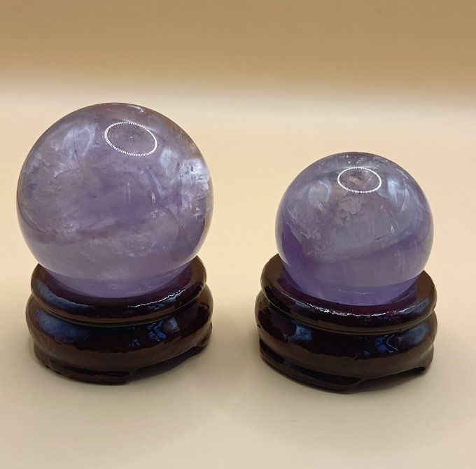 Sphère améthyste lavande Brésil AA+ 50 à 60mm